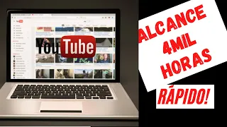 Duplicar horas assistidas do canal. Alcance 4 mil horas assistidas rápido.