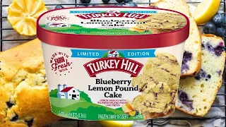 Turkey Hill Blueberry Lemon Pound Cake Ice Cream Tasting