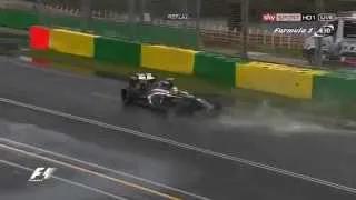 2013 Australian GP Qualifying - Esteban Gutierrez Crashes