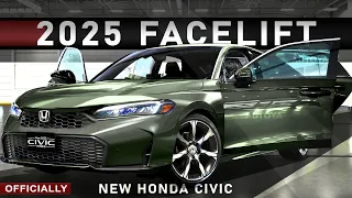 Honda Civic 2025 Facelift - Officially: Hybrid & Exterior Refresh