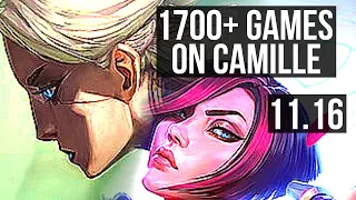 CAMILLE vs FIORA (TOP) | 6/0/2, 2.2M mastery, 1700+ games, Dominating | KR Master | v11.16