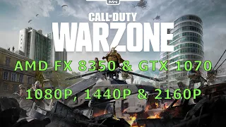 Call of Duty War Zone | AMD FX8350 | GTX 1070 | 1080p 1440p 2160p