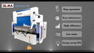 CNC Bending machine|Press brake machine|BLMA 80T2500 CT8 sheet metal bending machine