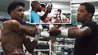 Gervonta Davis SPARRING Amado Vargas(SON OF MEXICAN LEGEND Fernando) In-Front of Floyd Mayweather Jr