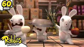 Rabbids VS Máquinas | Rabbids La Invasión | Nueva compilación 1H | Cartoon para niños