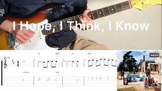 Oasis - I Hope, I Think, I Know (guitar cover with tabs & chords)