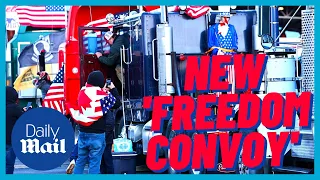 US protests: New 'Freedom convoy' forms in California