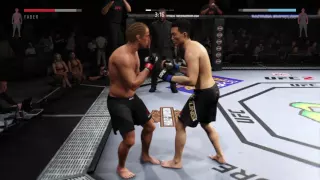 EA UFC 2: The Korean Zombie Chan Sung Jung knocks out Urijah Faber (Ranked Championship Mode)