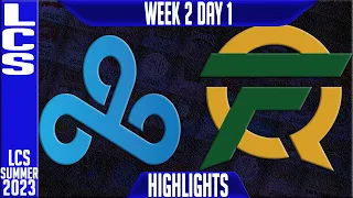 C9 vs FLY Highlights | LCS Summer 2023 W2D1 | Cloud9 vs FlyQuest