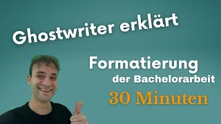 Formatierung der Bachelorarbeit in 30 Minuten (komplettes Tutorial)