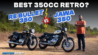 Jawa 350 vs RE Bullet 350 - Best Retro 350cc Motorcycle? | MotorBeam