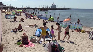 Hel plaża przy bulwarze 2017