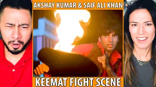 AKSHAY KUMAR & SAIF ALI KHAN | KEEMAT | FIGHT SCENE REACTION | Jaby Koay & Megan Le