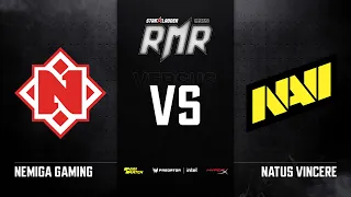 [RU] Nemiga vs NAVI | Карта 3: Mirage | StarLadder CIS RMR Main Event Group Stage