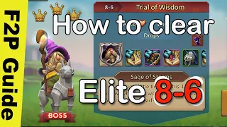 Lords Mobile Elite stage 8-6 and gems giveaway