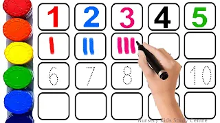 numbers counting for kids 1 to 10, 123 Numbers, 123 song, learn to count, 1 to 20, Numbers song - 14