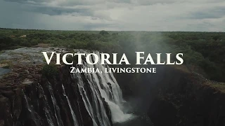 Самый большой по площади водопад Виктория Victoria Falls, Zambia
