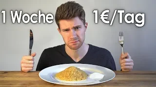 1 Woche Essen für 1€ pro Tag  | Selbstexperiment