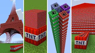 all tnt experiments in one video in Minecraft