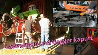 LohnerVLOG#272 Ladewagen und Bagger kaputt, Terex TC und Strautmann in Reparatur I 20 Zoll montieren