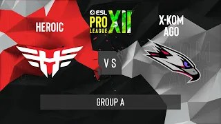 CS:GO - Heroic vs. x-kom AGO [Mirage] Map 3 - ESL Pro League Season 12 - Group A - EU