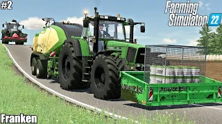 Mowing & Baling HAY│Franken│FS 22│ Timelapse 2