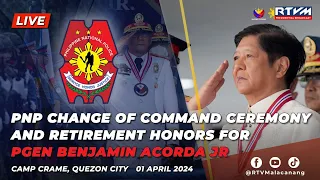 Philippine National Police Retirement Honors for Police General Benjamin Acorda Jr. 4/01/2024