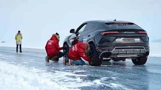 Рекорд скорости на льду | Lamborghini Urus на Байкале