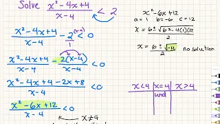 MHF4U Lesson 25 Solving Rational Inequalities