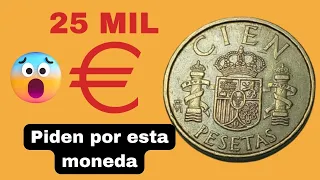 Moneda de 100 pesetas de 1982 que vale 25 mil € 🤑💰 Asombroso .😯 #monedas #raras #valiosa