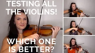 6 FIDDLERMAN violins played side by side - can you tell the difference?