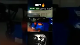 BOY VS MAN challenge car drive supra exhaust sound #supra #rx7 #boy #man #challenge #attitude