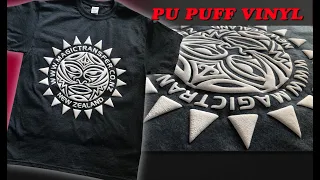 How to make PU Puff vinyl from magic transfer T-shirt printing package---New Arrival product