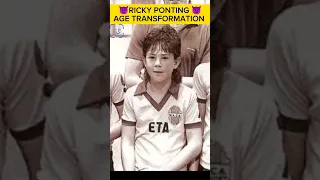 Ricky ponting age👿 transformation|#shorts #trending #viral #cricket #ytshorts #life #transformation