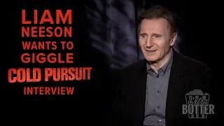 Liam Neeson 'Cold Pursuit' Interview: "I wanted to giggle." | Extra Butter