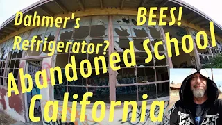 Investigating An Abandoned School In Mettler California. Classrooms, Swimming Pool, Too Many Bees!