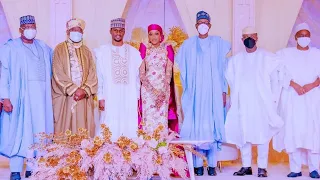 How President Buhari Attended His Son Yusuf & Zara Nasir Dinner In Abuja This Year Unique wedding