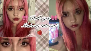 🎀. Doll eyes Makeup tutorial . 🎀 / Fresitabee Maquillaje de *Ojos de muñeca*