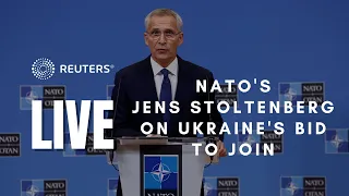 LIVE: NATO chief speaks after Ukraine fast-tracks NATO application