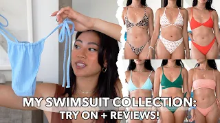 TRYING ON ALL MY SWIMSUITS: Try On, Review + Ranking My Favorite Bikinis!