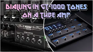 How To Dial In GT-1000 Tones On a Tube Amplifier w/ 4 Cable Method. GT1000 & Mesa Dual Rectifier 4CM