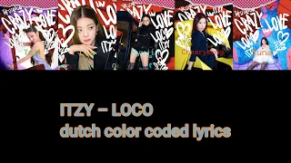 ITZY – LOCO dutch color coded lyrics