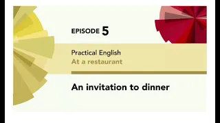 English File 4thE - Elementary - Practical English E5 - At a restaurant - An invitation to dinner