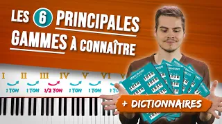 APPRENDRE les principales GAMMES (majeure, mineures, pentatoniques)