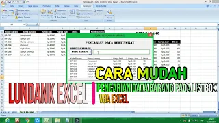 CARA MUDAH MEMBUAT PENCARIAN DATA DENGAN VBA EXCEL | HOW TO EASY SEARCH DATA WITH VBA EXCEL