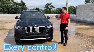 Pressing and Explaining Every Single Button in a 2022 BMW X3!