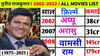 Puneeth Rajkumar (2002–2022) all movie list || Puneeth Rajkumar hit or flop movies #puneethrajkumar