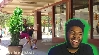 Bushman Prank: He did a Backflip then dropped!! 2022!! REACTION