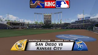 SpinoKing Saturday Baseball: San Diego Vs. Kansas City | MLB the Show 24 Simulation.