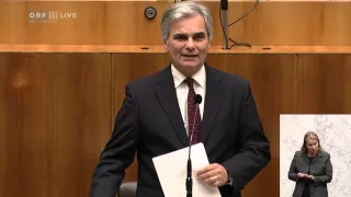 Werner Faymann (SPÖ) - 53. Nationalratssitzung - Hypo Group Alpe Adria